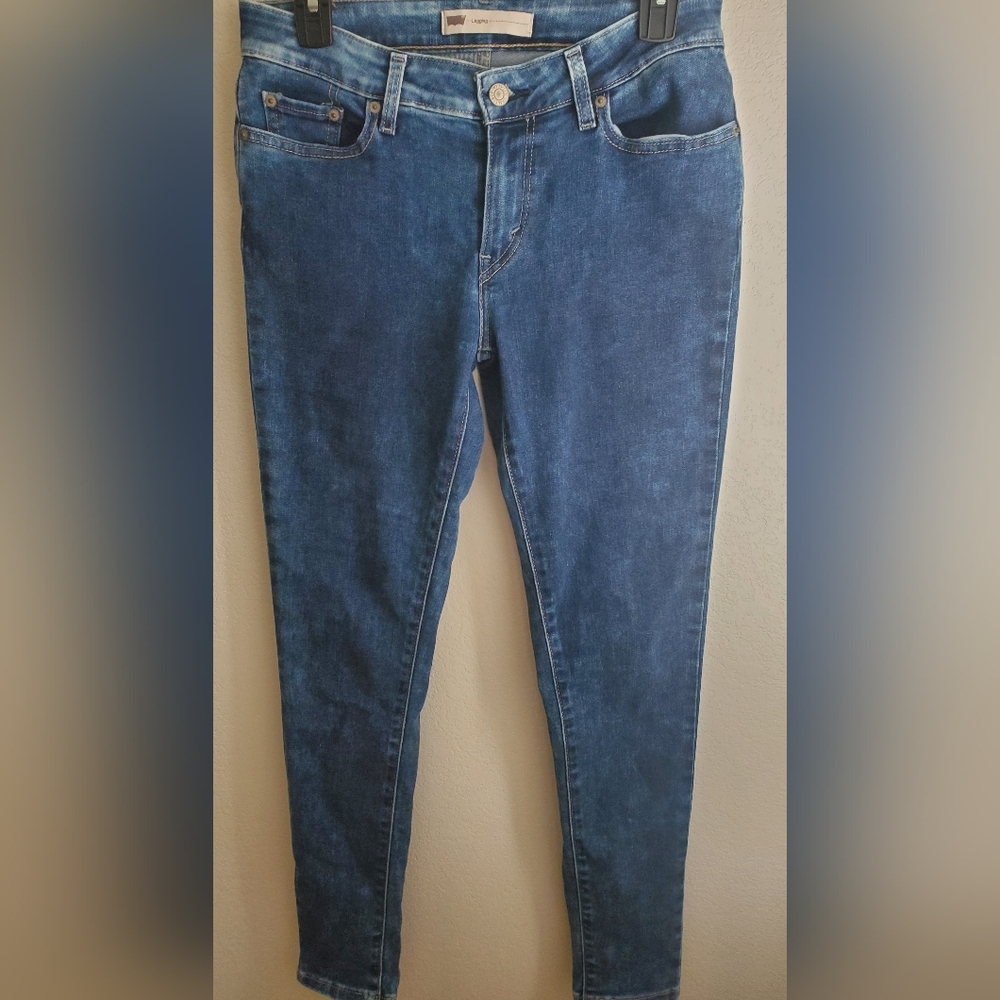 LEVI'S Blue Skinny Jean Leggings Women's Size 29 (29x30) LIKE NEW